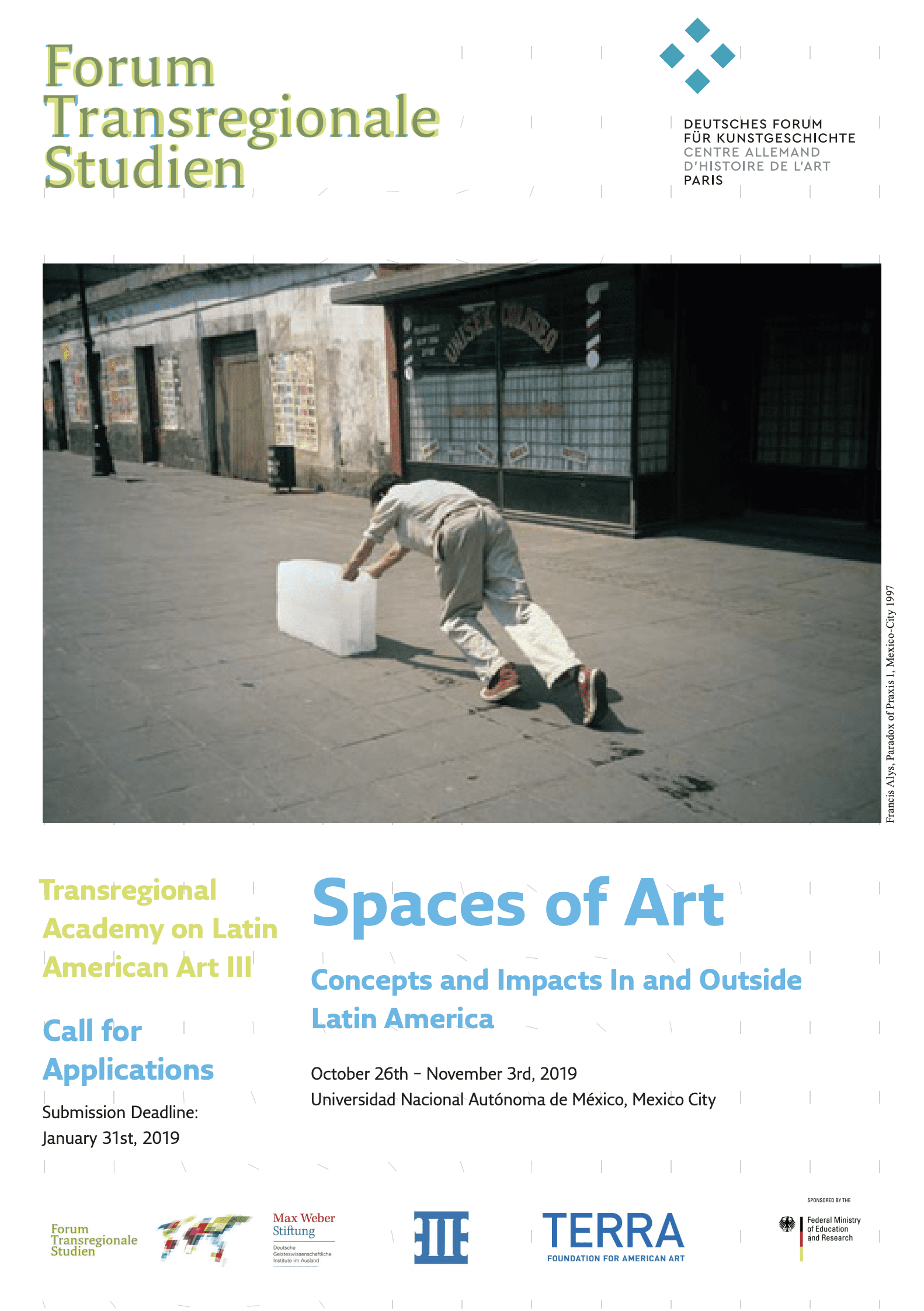 Convocatoria: Transregional Academy «Spaces of Art. Concepts and Impacts In and Outside Latin America»