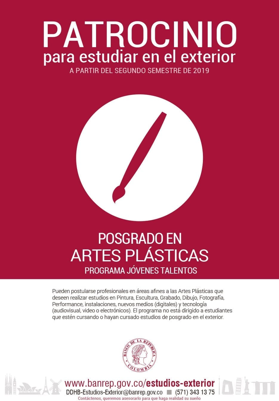 Convocatoria abierta hasta el 26 de abril de 2019.