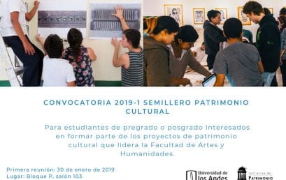 Primera reunión: Convocatoria 2019-1 semillero de Patrimonio Cultural