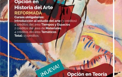 Las opciones del programa de Historia del Arte han cambiado