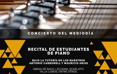 Concierto del mediodía: Recital de estudiantes de piano