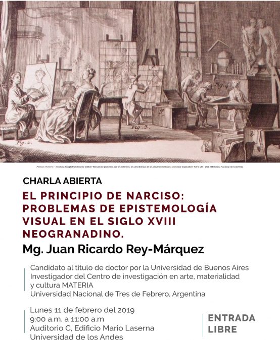 Charla – El principio de narciso: problemas de epistemología visual en el siglo XVIII neogranadino
