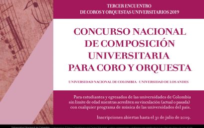 Concurso Nacional de Composición para Coro y Orquesta UNAL-UNIANDES