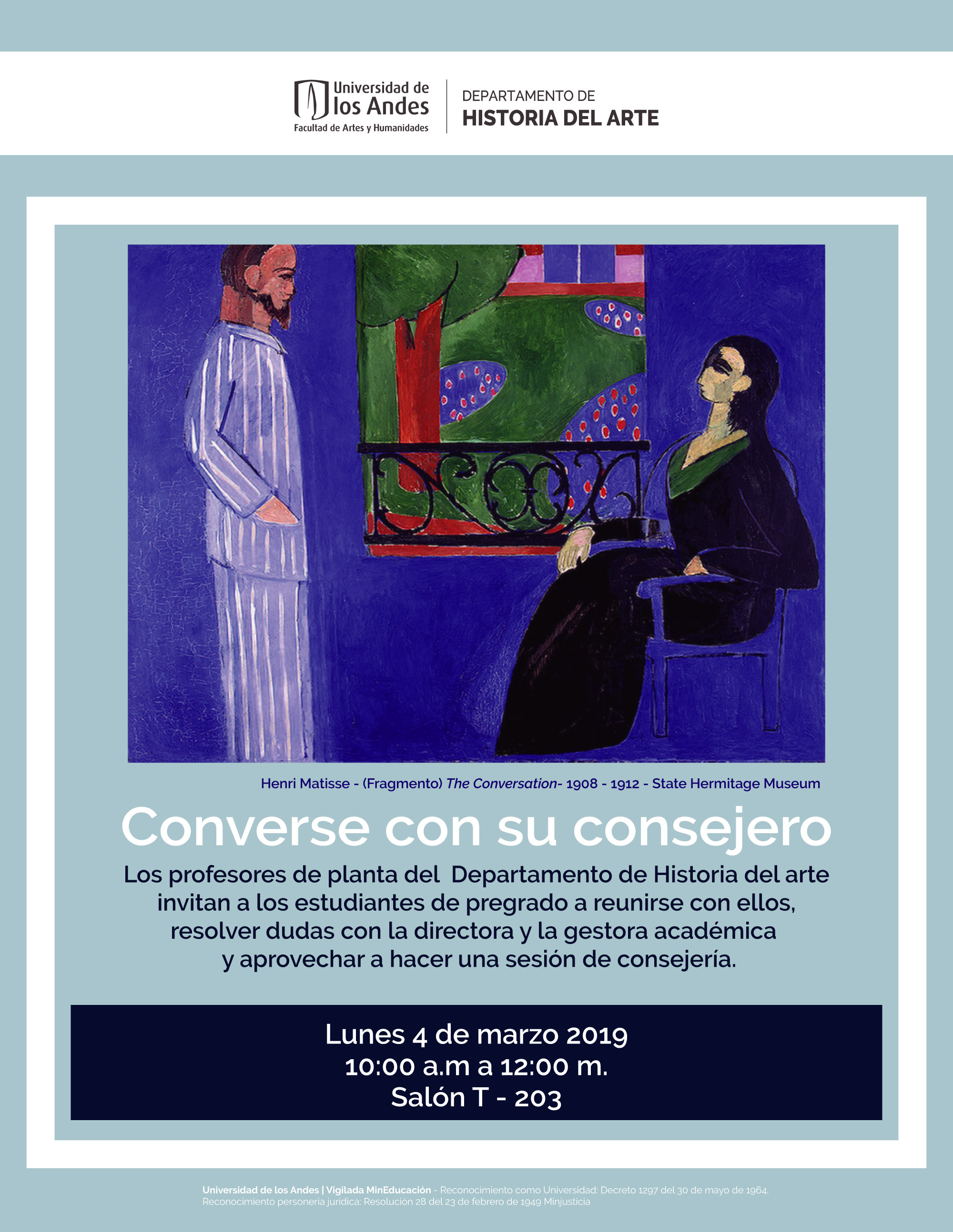 Converse con su consejero