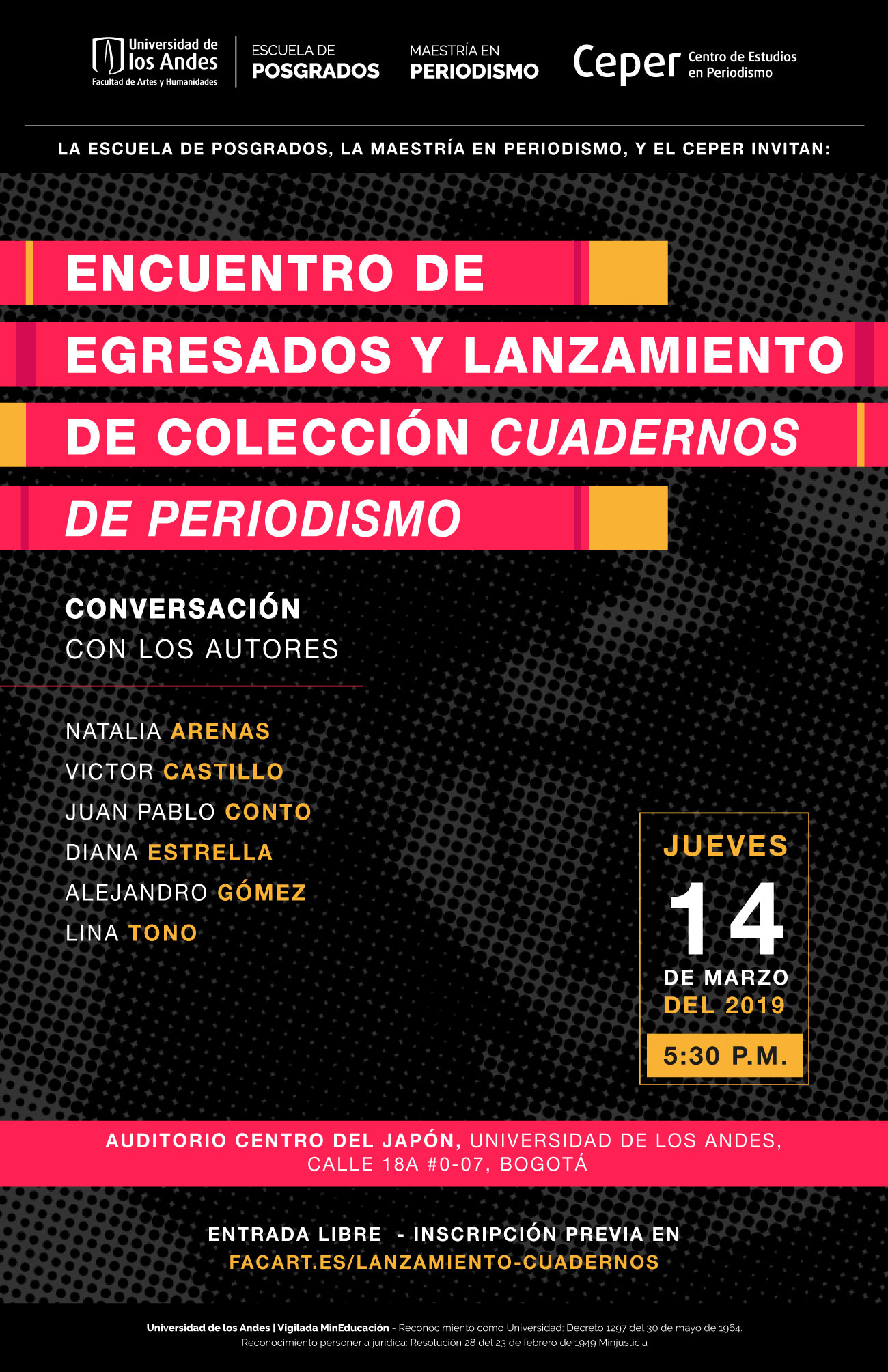 Lanzamiento de la Colección Cuadernos de Periodismo - Universidad de los Andes