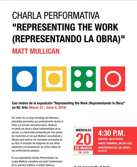 Charla performativa: Representing the work (Representando la Obra)
