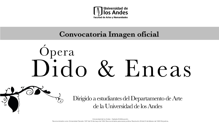 Esta convocatoria busca seleccionar la imagen oficial del montaje de la ópera en Uniandes.