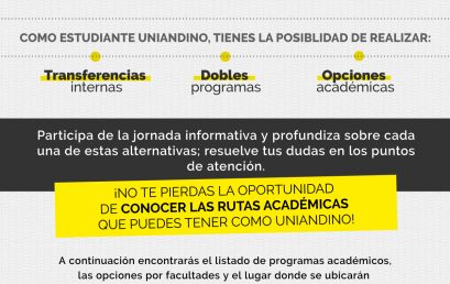 Jornadas informativas para estudiantes de pregrado
