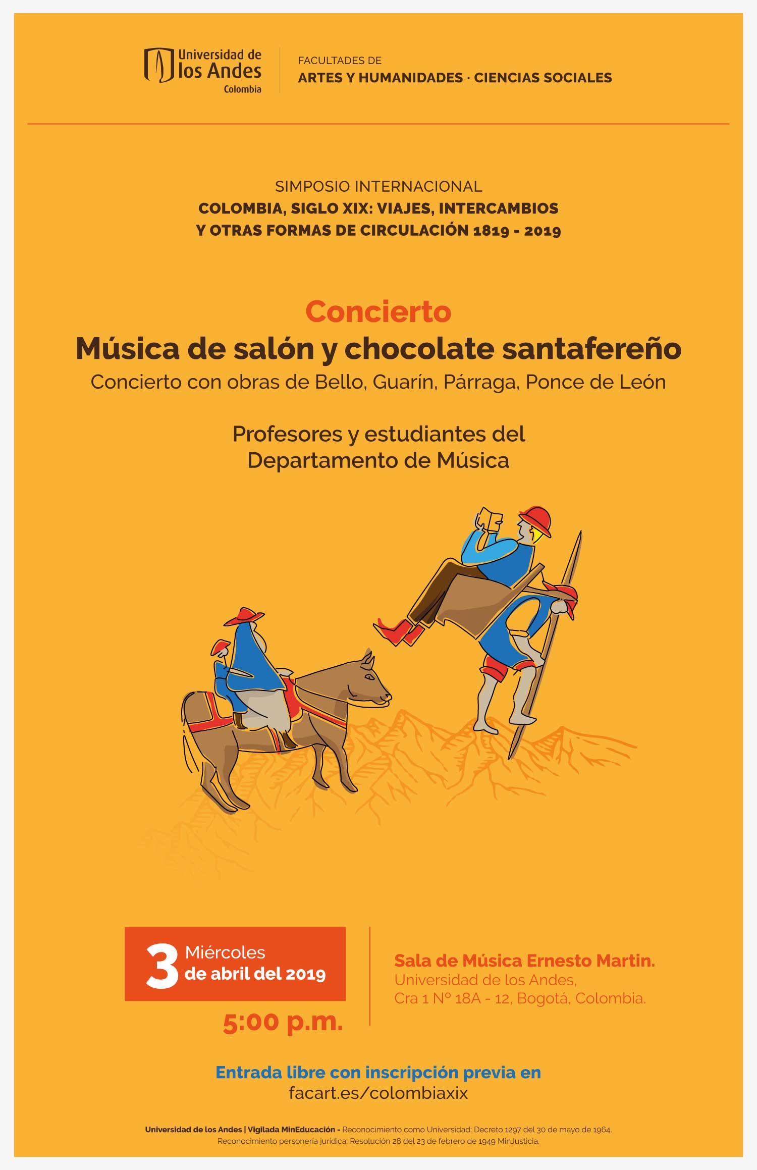 Música de salón y chocolate santafereño