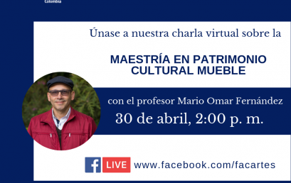 Charla virtual sobre la Maestría en Patrimonio Cultural Mueble