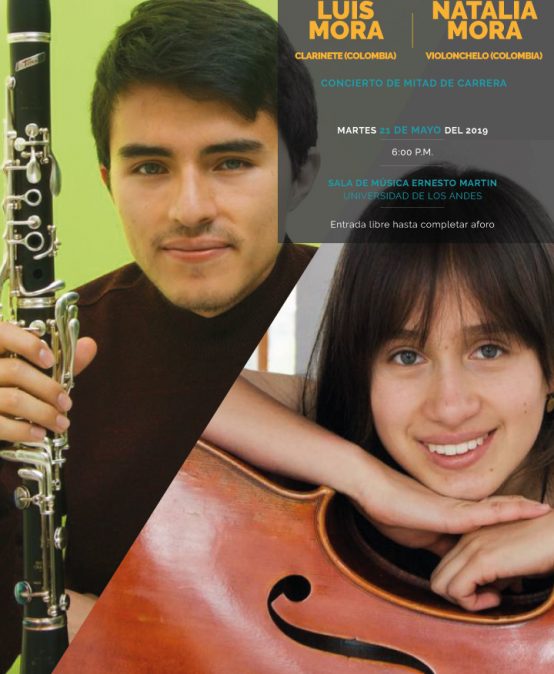 Concierto de mitad de carrera: Luis Mora (clarinete) y Natalia Mora (violonchelo)