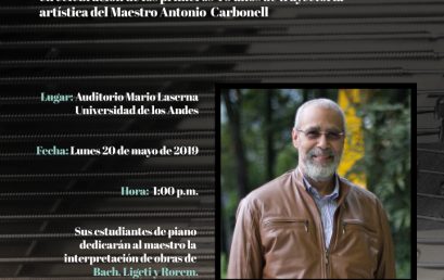 Concierto de piano en homenaje al maestro Antonio Carbonell