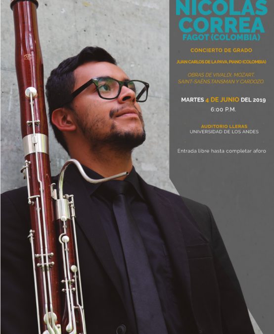Concierto de grado: Nicolás Correa, fagot (Colombia)