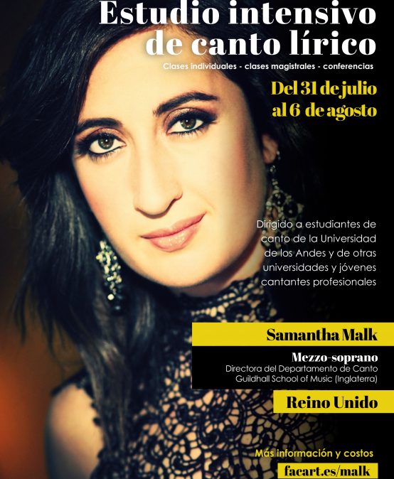 Estudio intensivo de canto lírico con Samantha Malk