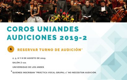Audiciones corales 2019-2