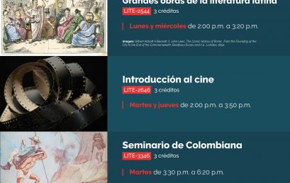 Oferta de cursos en Literatura para el periodo 2019-2