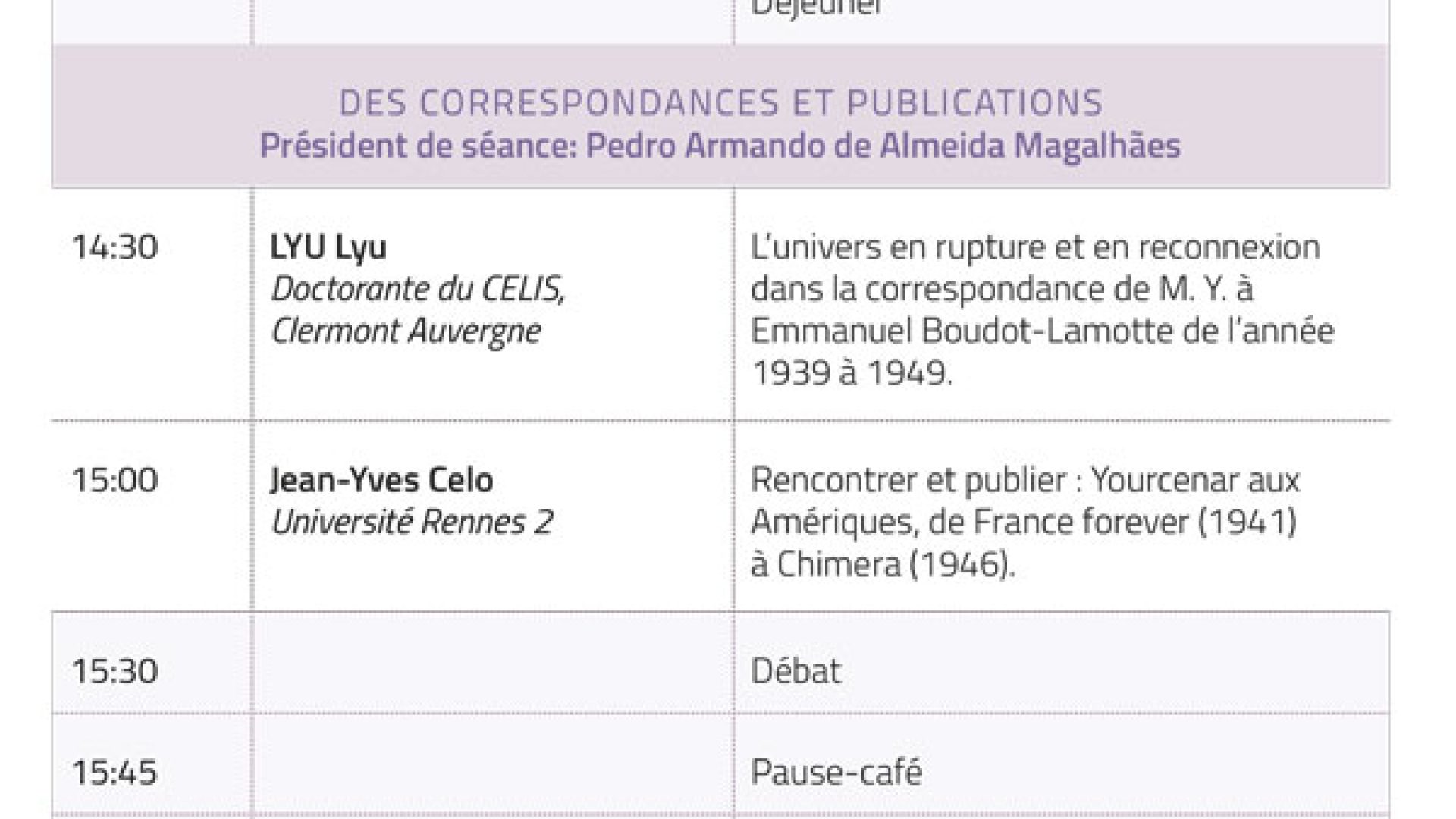 Coloquio Internacional Marguerite Yourcenar y las Américas