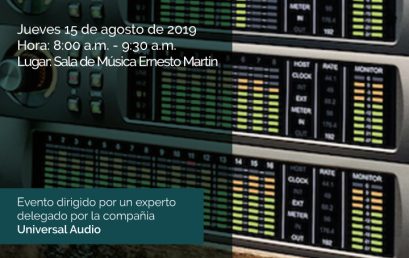 Charla: Funcionamiento de plugins y equipos de Universal Audio