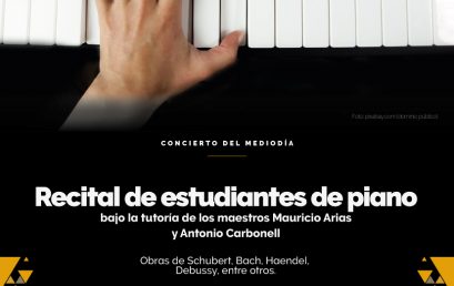 Concierto del Mediodía: Estudiantes de piano principal
