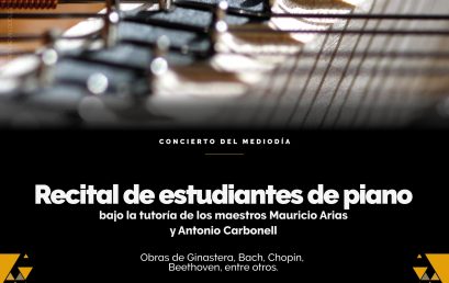 Concierto del Mediodía: Estudiantes de piano principal