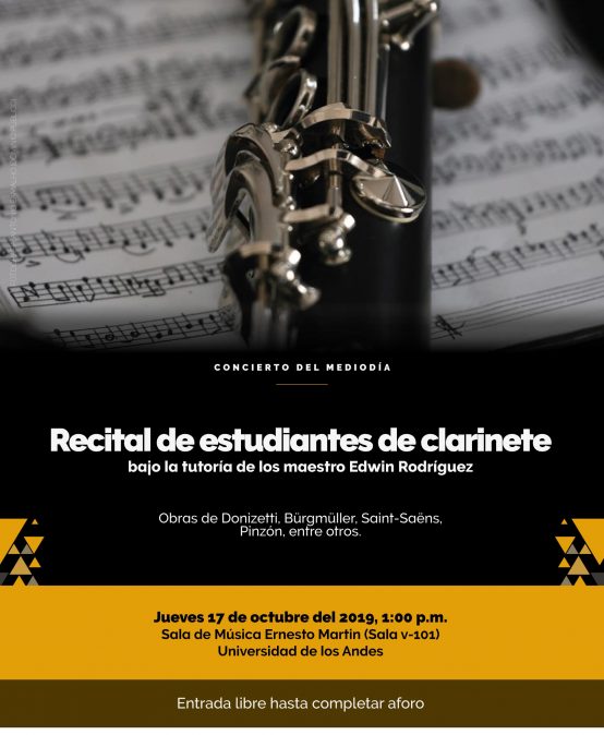 Concierto del Mediodía: Estudiantes de clarinete
