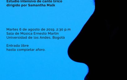 Recital de canto: Concierto de cierre del Estudio intensivo de canto