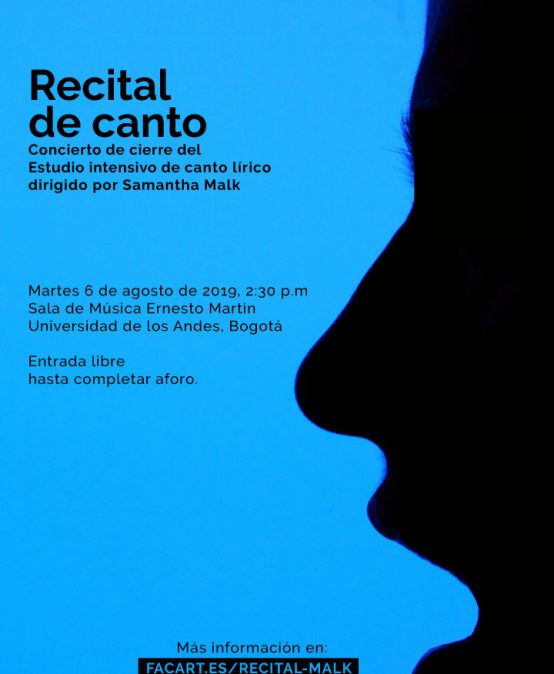 Recital de canto: Concierto de cierre del Estudio intensivo de canto