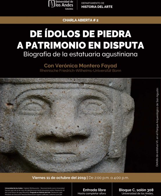 De ídolos de piedra a patrimonio en disputa, biografía de la estatuaria agustiniana – Charla abierta #2