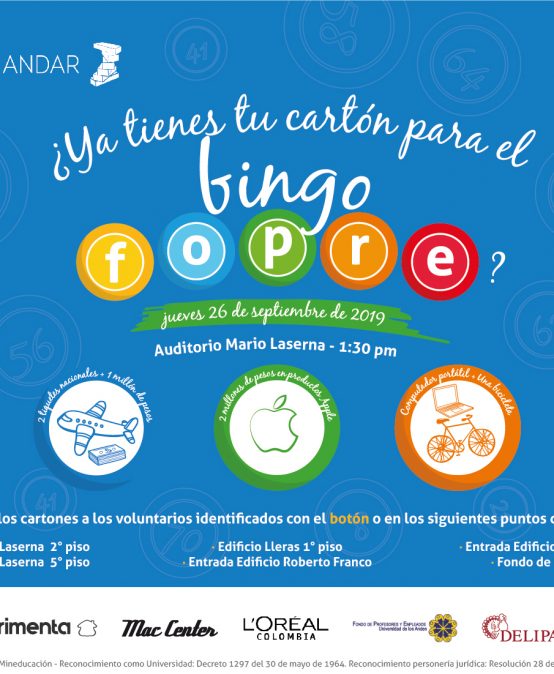 Día del estudiante: Bingo Fopre