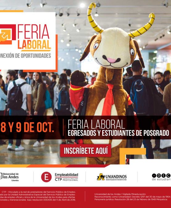 Feria laboral para egresados en la Universidad de los Andes