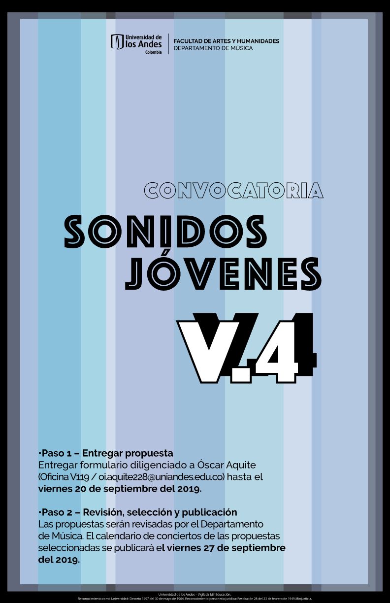 Entrega de propuestas hasta el viernes 20 de septiembre de 2019.
