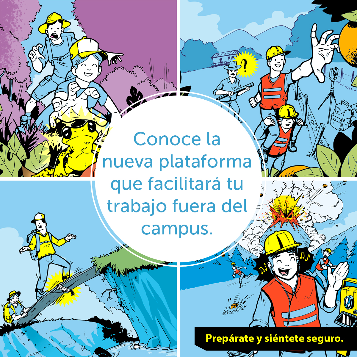Conoce la nueva plataforma para registrar tus Salidas del Campus. Prepárate y siéntete seguro Conoce la nueva plataforma para registrar tus Salidas del Campus. Prepárate y siéntete seguro
