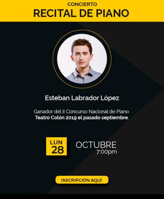 Recital de Piano – Esteban Labrador López