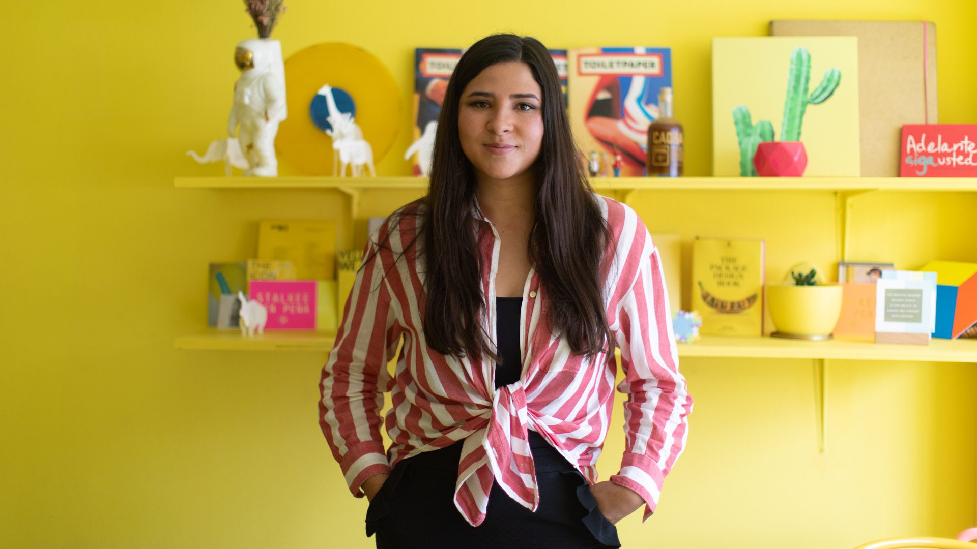 Egresada de Arte con Opción en Periodismo, lidera su estudio de diseño LaValentina.