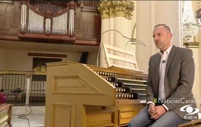 Vincent Heitzer, profesor de órgano de la Universidad de los Andes, en Noticias Caracol