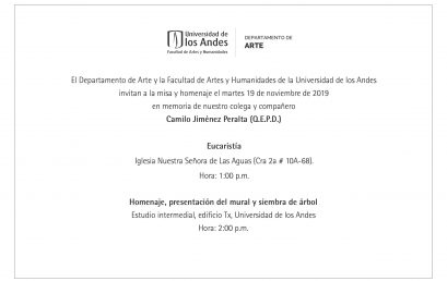 Misa y homenaje en memoria de nuestro colega y compañero Camilo Jiménez Peralta