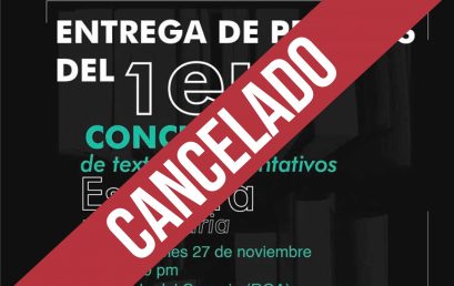 Premiación del concurso de textos argumentativos