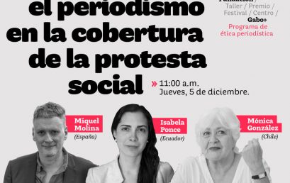 Seminario web:’Retos para el periodismo en la cobertura de la protesta social’