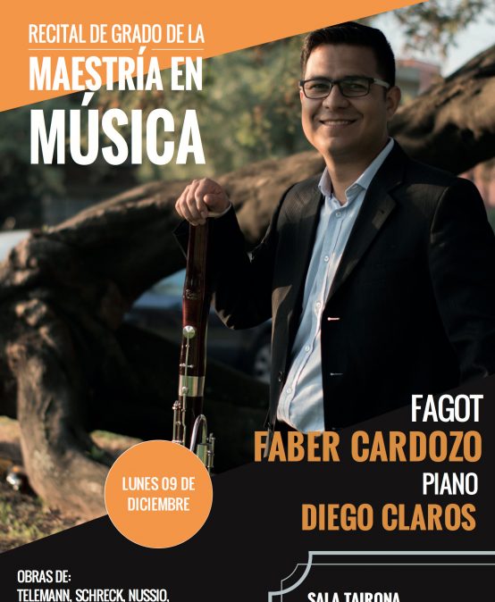 Concierto: Fáber Cardozo (fagot) y Diego Claros (piano)