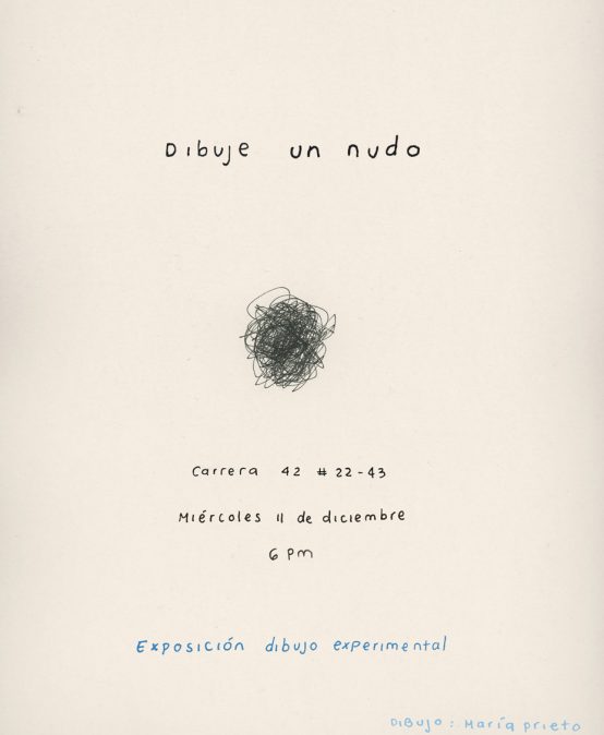 Dibuje un nudo | Exposición dibujo experimental