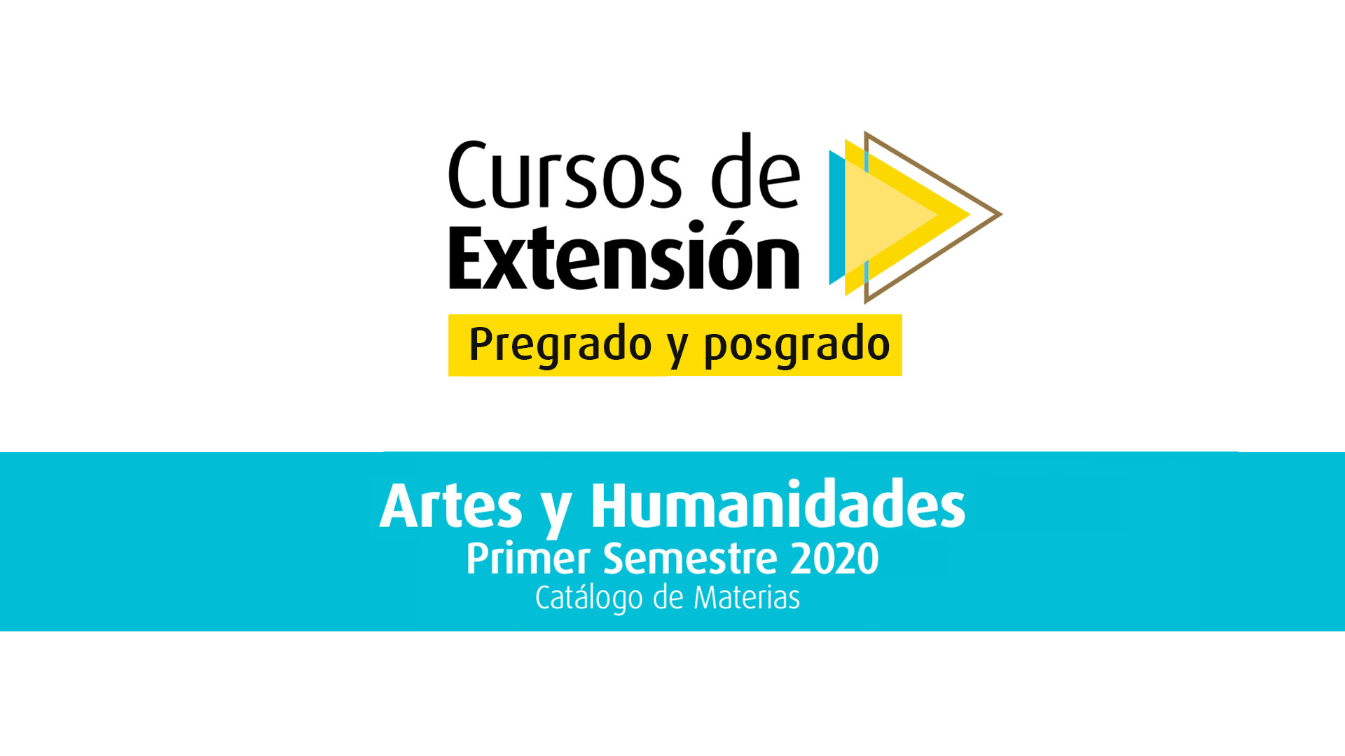 Tome un curso de extensión en los programas de la Facultad de Artes y Humanidades