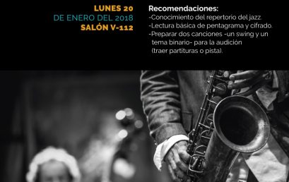 Audiciones 2020-1: Ensamble de Jazz y Big Band Uniandes