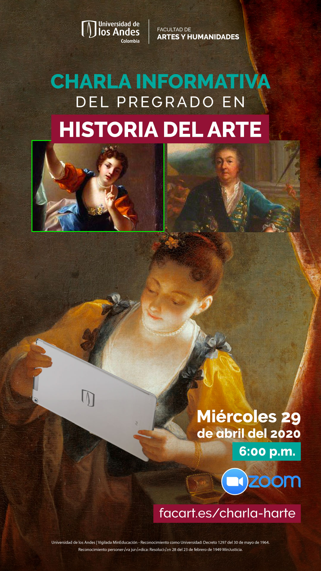 Charla informativa del pregrado en Historia del Arte