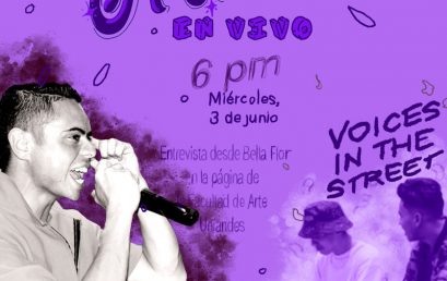 Arte sin Fronteras: transmisión en vivo con Clandestino y Voices in the street