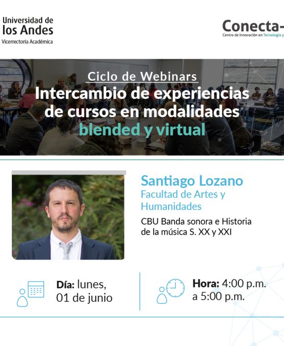 Ciclo de Webianars: Intercambio de experiencias de cursos en modalidades blended y virtual.