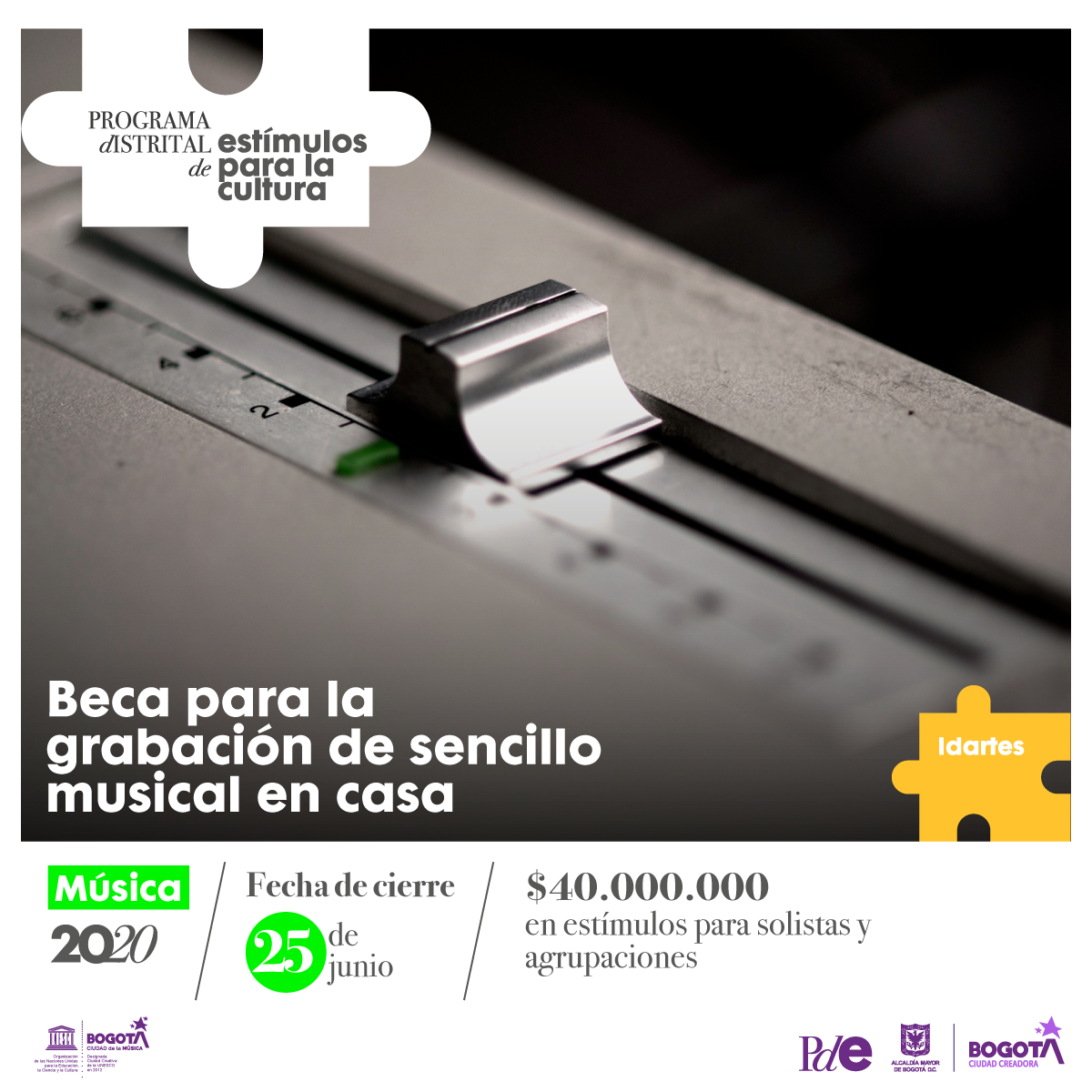 Cierre de inscripciones 25 de junio