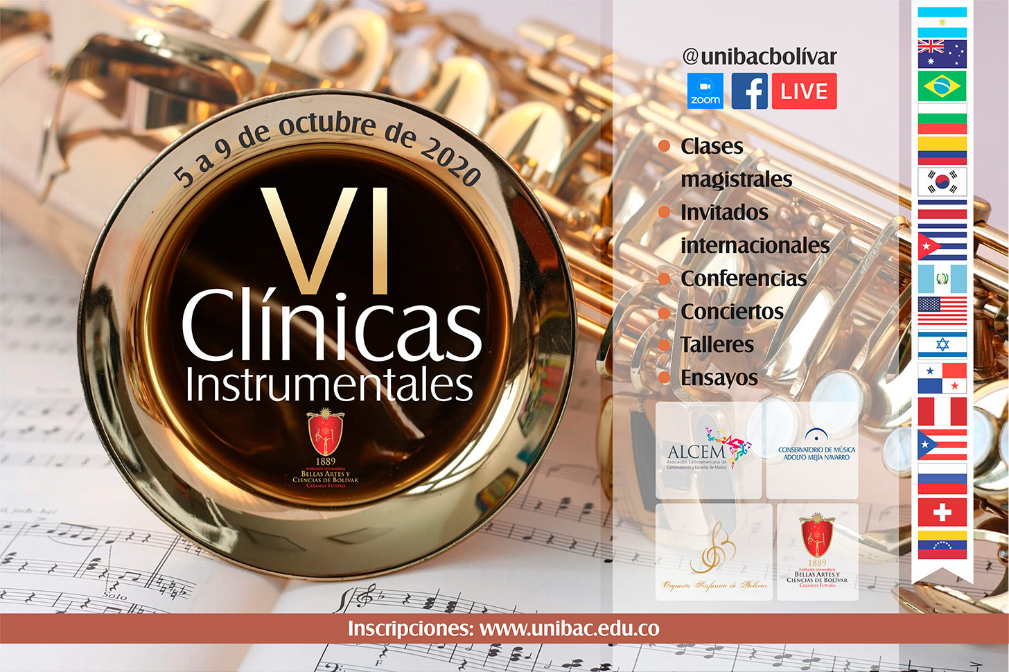 Inscripciones abiertas hasta el  30 de septiembre.