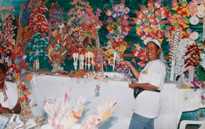 La tradición de celebrar a los ahijados con macetas de alfeñique en Santiago de Cali