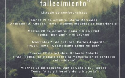Coloquio Walter Benjamin. A 80 años de su fallecimiento