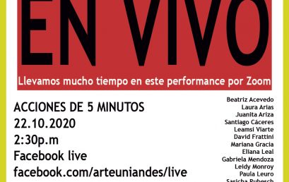 En vivo: Llevamos mucho tiempo en este performance por zoom